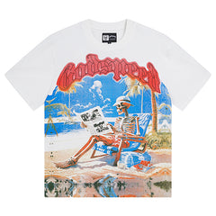 Godspeed Skeletons Cozy Beach T-Shirts #3022