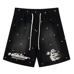Hellstar Logo Printed Shorts