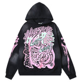 Hellstar Graffiti Meteor Flame Letters Hoodie