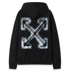 Off-White Logo Pattern Arrow Printed Hoodie