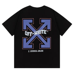 Off White Arrow Pattern Printed T-Shirt