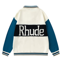 Rhude Logo Knitted Rugby Sweaters