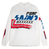 Saint Michael Racing Print Long Sleeve T-Shirt