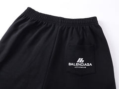 Balenciaga Logo Printed Knit Shorts