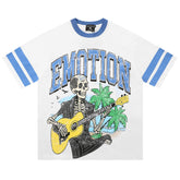 MIXED EMOTION Skeleton Guitarist Tee