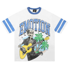 MIXED EMOTION Skeleton Guitarist Tee
