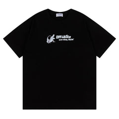 Off White Crocodile Pattern Printed T-Shirt