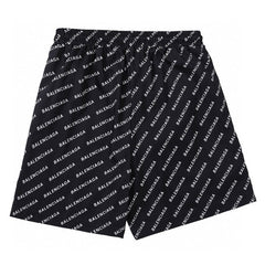 Balenciaga Logo Printed Knit Shorts