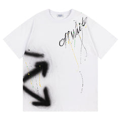 Off White Arrow Pattern Printed T-Shirt