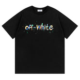 Off White Arrow Pattern Printed T-Shirt