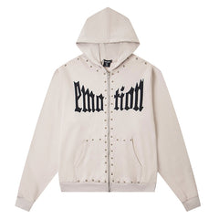 MIXED EMOTION Apricot 'Crown' Hoodie