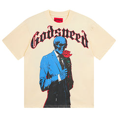 Godspeed Skeletons Pattern Printed T-Shirts #3028