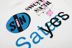 Saint Michael Logo Pattern Printed T-Shirt