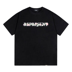 REPRESENT Floral Flower Initial T-Shirt