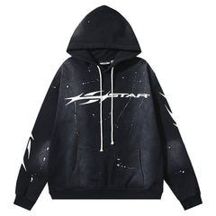 Hellstar Logo Pattern Printed Hoodie