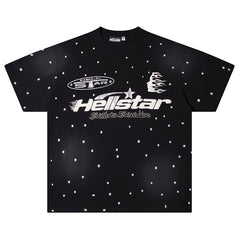 Hellstar Path to Paradise Black Logo Collage T-Shirt