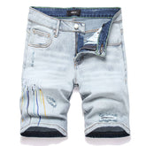 AMIRI Embroidery Logo Denim Shorts #2005