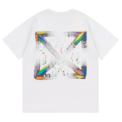 Off White Arrow Pattern Printed T-Shirt