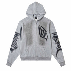 MIXED EMOTION Grey ‘Faded’ Hoodie
