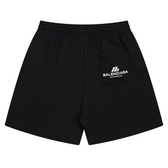 Balenciaga Logo Printed Knit Shorts