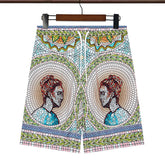 Casablanca Multi Color Printed Short #347