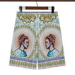 Casablanca Multi Color Printed Short #347
