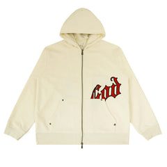Godspeed Simple Letters Zip Hoodies
