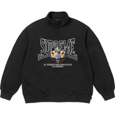 Supreme Crest Applique Half Zip Sweatshirts