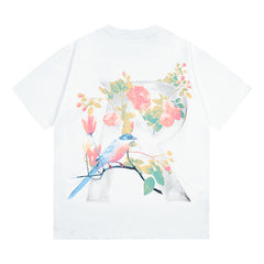 REPRESENT Floral Flower Initial T-Shirt