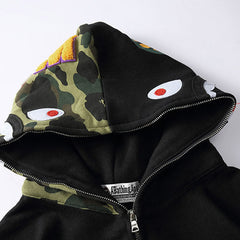 BAPE Shark Pattern Printed Hoodies