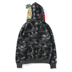 BAPE Shark Camouflage Pattern Printed Hoodies
