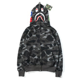 BAPE Shark Camouflage Pattern Printed Hoodies