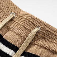 Burberry - Striped Merino Wool Drawstring Shorts