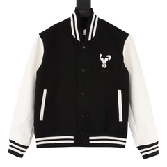 Burberry Rabbit Appliqué Technical Wool Bomber Jacket Oversize