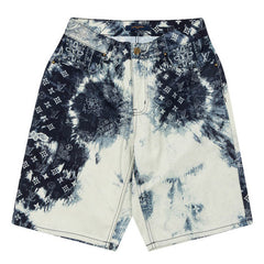 Louis Vuitton Monogram Bandana Baggy Fit Denim Shorts