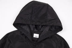 Burberry Print Hooded Windbreaker Jacket Oversize