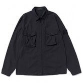 STONE ISLAND Ghost Resin Cotton Zip Overshirt