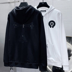 Chrome Hearts cross zip up hoodie