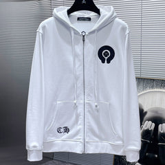 Chrome Hearts cross zip up hoodie