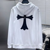 Chrome Hearts cross zip up hoodie