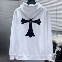 Chrome Hearts cross zip up hoodie