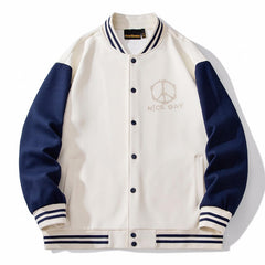 Drew House Baseball Jacket-White