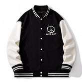 Drew House Baseball Jacket-Black