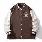 Drew House Baseball Jacket-Brown