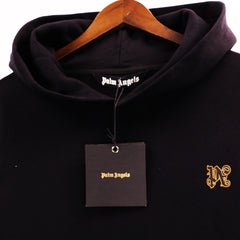Palm Angels Logo Printed Cotton Hoodie