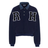RHUDE letter-patch cotton sweatshirt