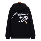 Palm Angels Logo Printed Cotton Hoodie