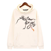 Palm Angels Logo Printed Cotton Hoodie