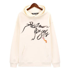 Palm Angels Logo Printed Cotton Hoodie