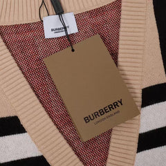 Burberry Check Technical Cotton Cardigan Sweater